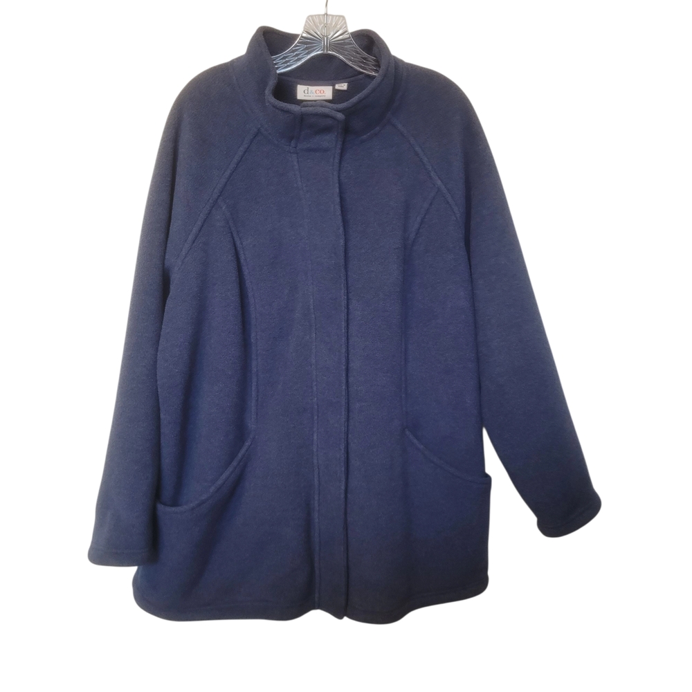Denim & Co Deep Blue Teddy‎ Jacket